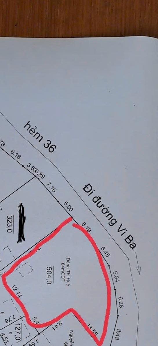 Đất nền 504m² tại Hẻm 36, đường Vi Ba, Vũng Tàu - Giá 15.5 tỷ, thương lượng ngay!