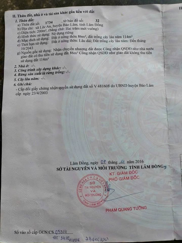 Đất nền Lộc An Bảo Lâm 210m² giá 750 triệu - Cơ hội đầu tư hấp dẫn!