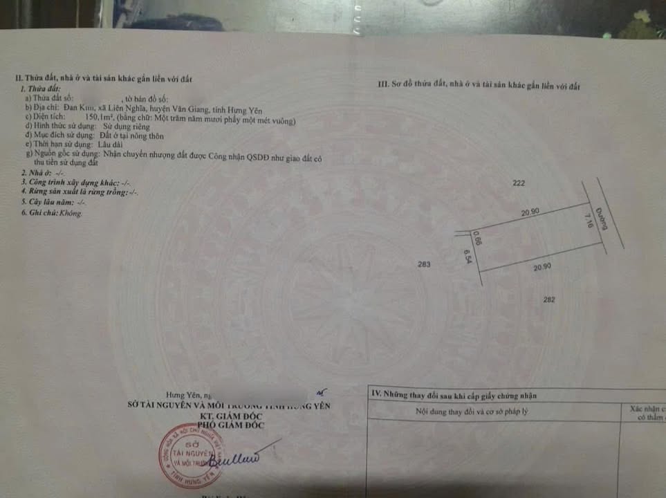 Đất nền 150m² tại Đan Kim - Liên Nghĩa - Văn Giang chỉ từ 50 triệu/m² - Tiềm năng tăng giá cao!