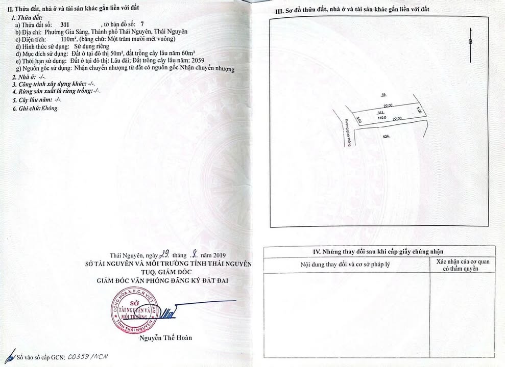 Đất nền Gia Sàng Thái Nguyên 110m² giá 2.2 tỷ - Đường thông ô tô thoải mái!