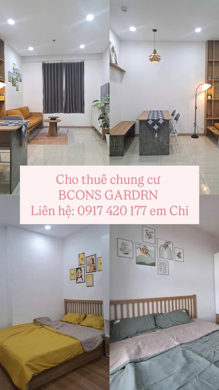 Chung cư BCONS GARDEN Dĩ An 56m² giá 5.2 triệu - Sẵn sàng vào ở ngay!