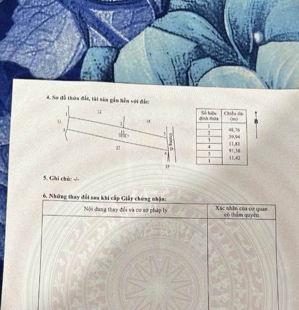 Đất nền xã Thành An, Mỏ Cày Bắc 1078m² giá 700 triệu - Sổ hồng chính chủ!