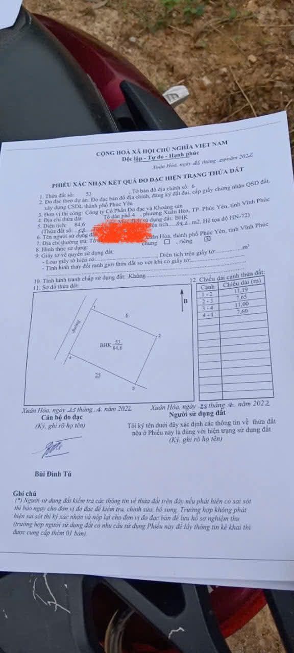 Đất nền Xuân Hòa, Phúc Yên 84m² giá 600 triệu - Cơ hội đầu tư tuyệt vời!