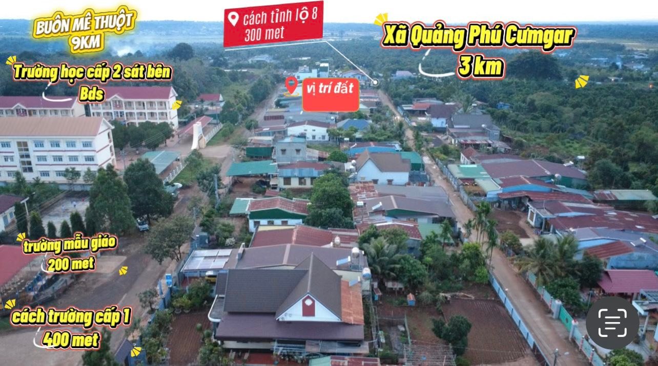 Đất thổ cư Ea Pốk Cư M'gar 2064.84m² giá 2 tỷ - Vị trí đắc địa ngay trường học!