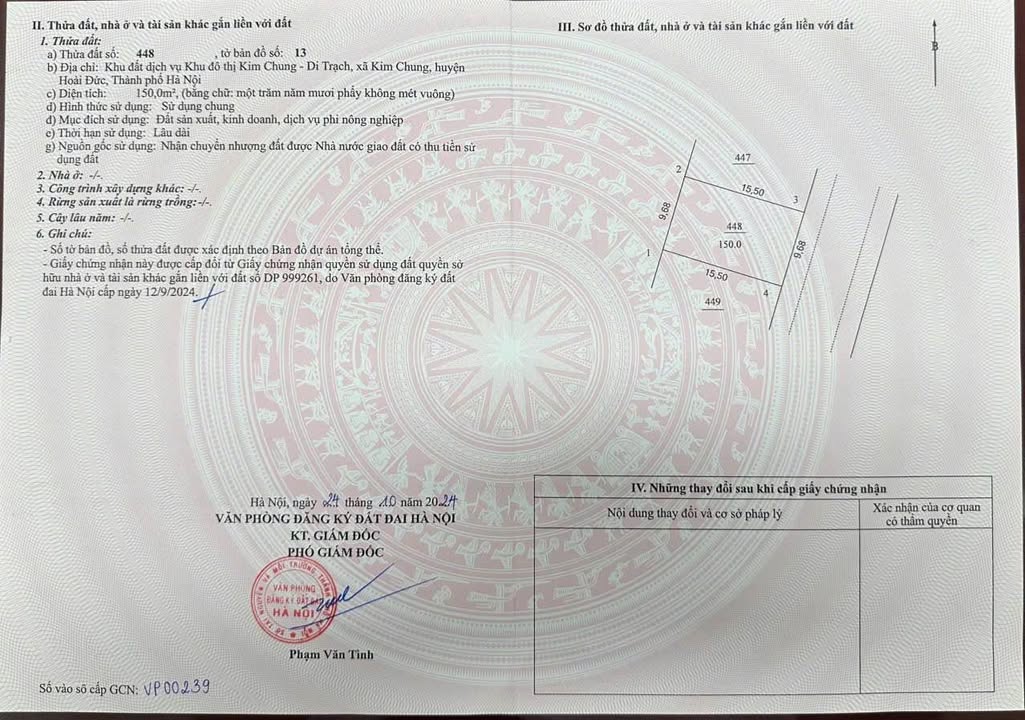 Đất nền DV Thăng Long 9 Lai Xá 150m² giá đầu tư - Sổ đỏ chính chủ!