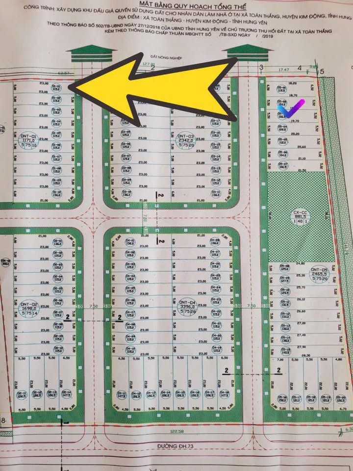 Đất nền Toàn Thắng, Kim Động 115m² giá 3 tỷ - Cơ hội đầu tư tuyệt vời!