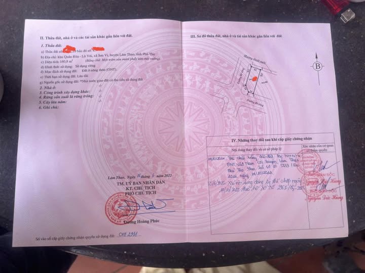 Đất nền Lâm Thao 160.8m² giá 2.8 tỷ - Vị trí đắc địa, tiện ích đầy đủ!