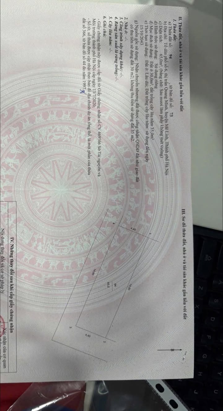 Đất nền Gia Trung Mê Linh 65m² giá chỉ 3 tỷ - Sổ đỏ chính chủ!