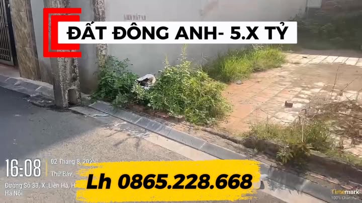 Đất ở Liên Hà Đông Anh 80.8m² giá 60 triệu - Sổ đỏ chính chủ, vị trí đẹp!