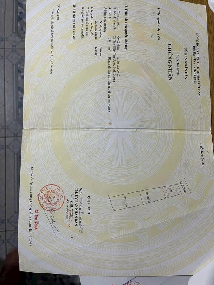 Đất nền Tân Hiệp Bình Dương 270m² giá 8 tỷ - Đầu tư sinh lời ngay!