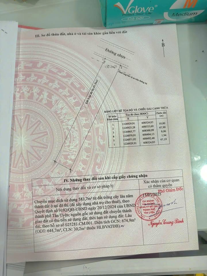 Đất thổ cư 670m² tại đường Tân Hiệp 10, TP Tân Uyên - Giá chỉ 6 tỷ!