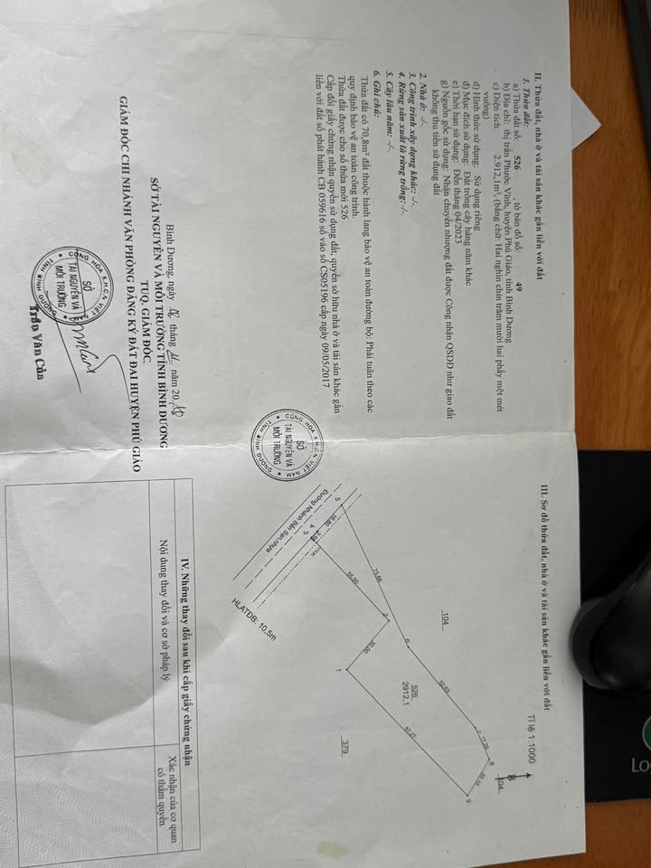 Bán đất chính chủ tại Bến Sạn, Phước Vĩnh, 1246.8m² - Giá tốt, thương lượng!