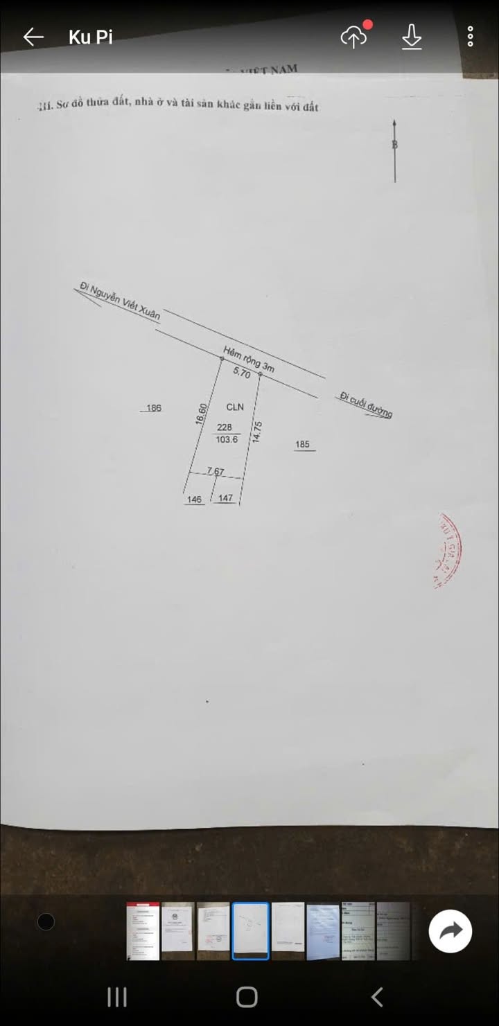 Đất thổ cư đường Nguyễn Viết Xuân 103m² giá 1.5 tỷ - Cơ hội đầu tư tuyệt vời!