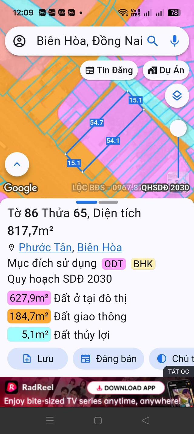 Đất mặt tiền Quốc Lộ 51, Phước Tân, 1188m² - Sổ đỏ chính chủ, giá thỏa thuận!