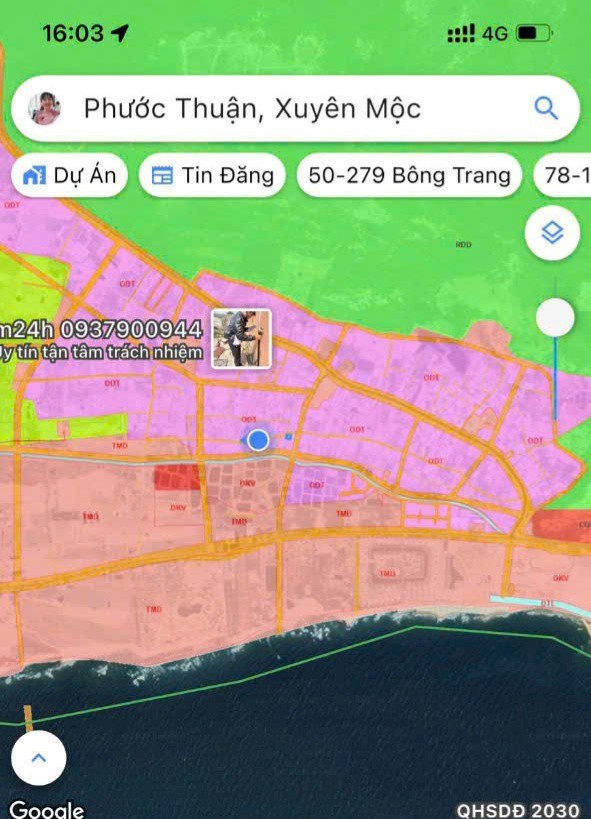 Đất thổ cư Hồ Tràm - Phước Thuận 6m² giá 3,5 tỷ - Cách biển chỉ 450m!