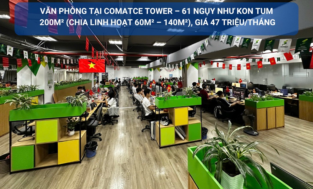 Cho thuê văn phòng Comatce Tower, Thanh Xuân 200m² - Hạ tầng hiện đại, an ninh 24/7!