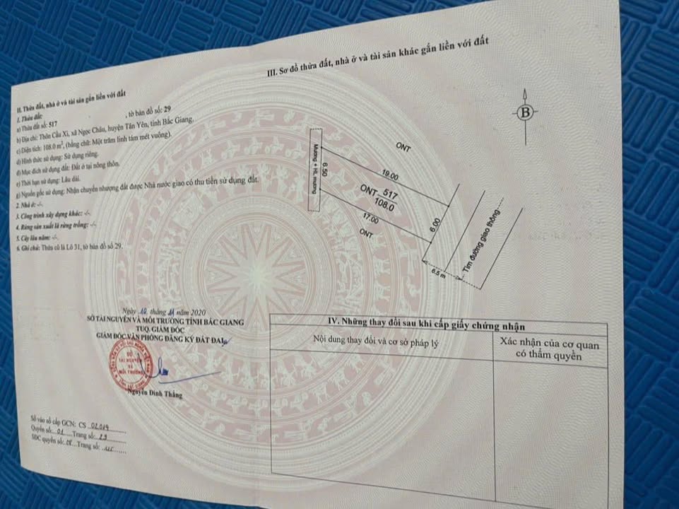 Đất nền Ngọc Châu, Tân Yên 108m² giá 1.5 tỷ - Đầu tư sinh lời ngay!