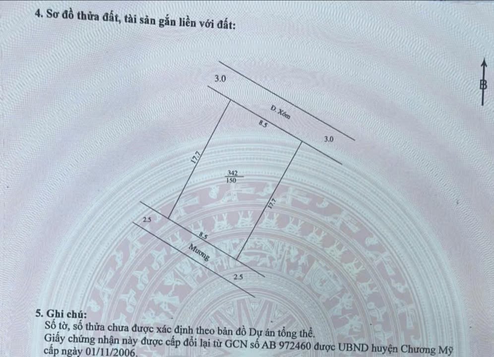 Đất vàng 2 mặt tiền Phụng Châu, Chương Mỹ 150m² chỉ 6 tỷ - Cơ hội đầu tư sinh lời!