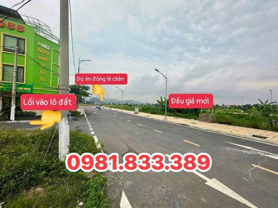 Đất đấu giá Lê Hồng Phong, Phủ Lý 81m² giá 2.9 tỷ - Cơ hội đầu tư sinh lời!