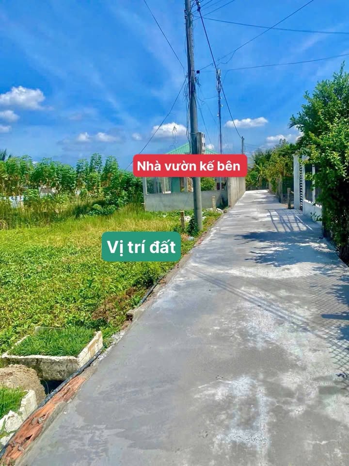 Đất thổ cư Tân Trụ 120m² giá 570 triệu - Sổ đỏ chính chủ, xây nhà ngay!