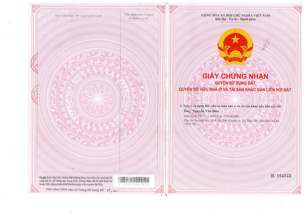 Bán đất tặng nhà 2216m² tại Thái Mỹ, Củ Chi chỉ 9.9 tỷ - Cơ hội hiếm có!