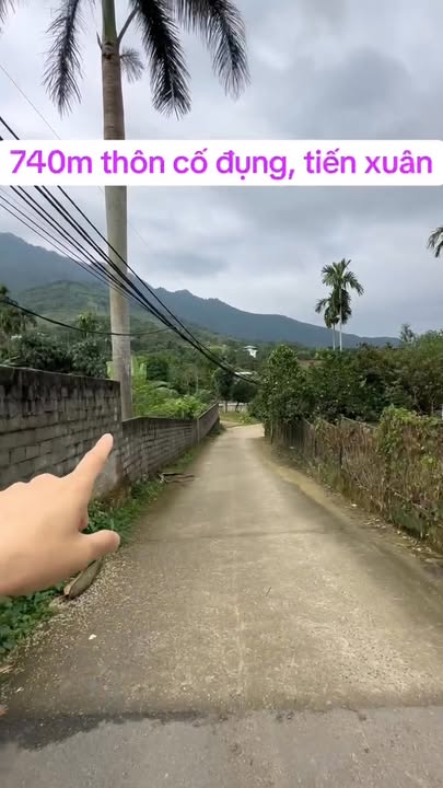 Đất nền lô góc 740m² tại Tiến Xuân, Thạch Thất - Cách hồ Cố Đụng chỉ 50m!