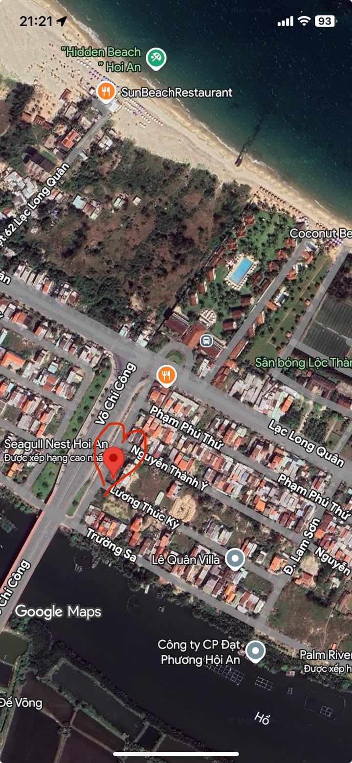 Đất 2 mặt tiền 328m² đường Lương Thúc Kỳ, Hội An - Giá chỉ 10.82 tỷ