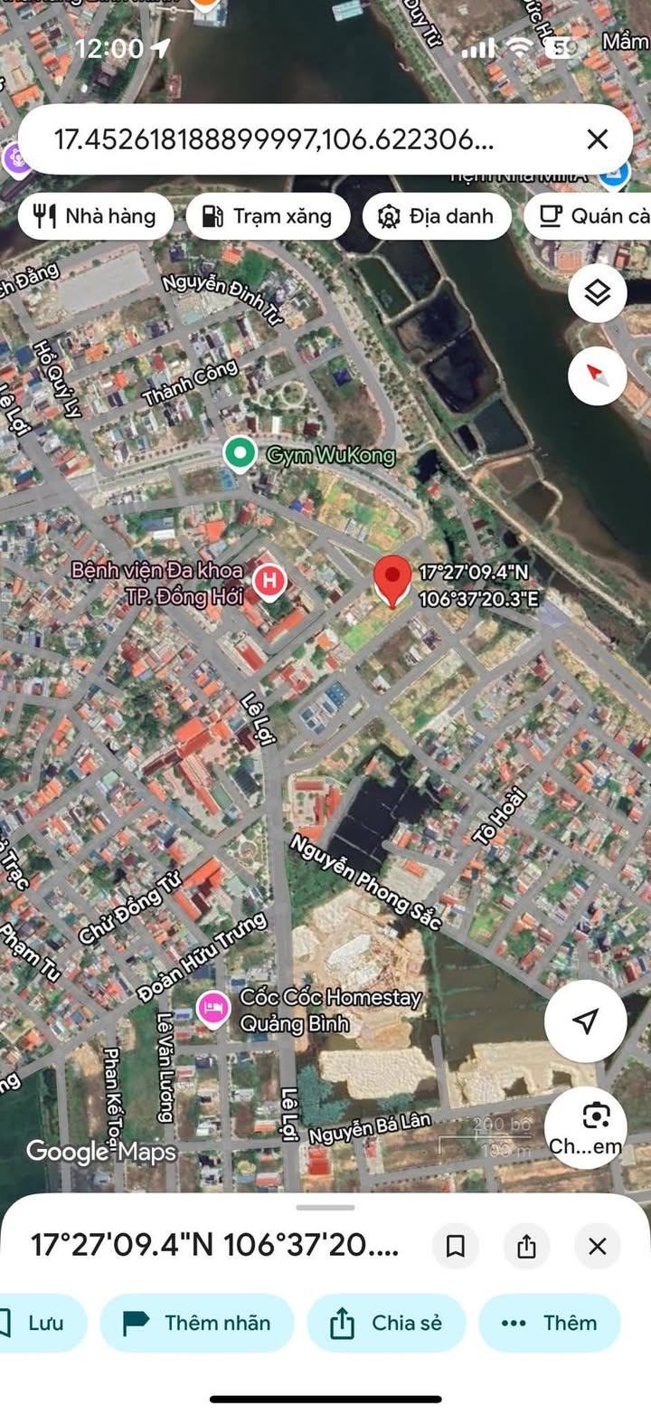 Đất nền Đức Ninh Đông Đồng Hới 168m² giá 3.5 tỷ - Đầu tư tiềm năng ngay ven sông!