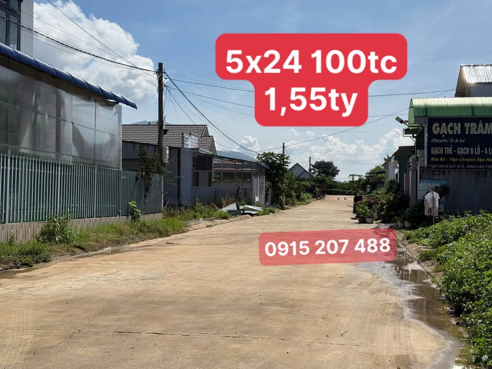 Đất thổ cư Liên Nghĩa 100m² giá 1.55 tỷ - Chỉ cần xây dựng ngay!