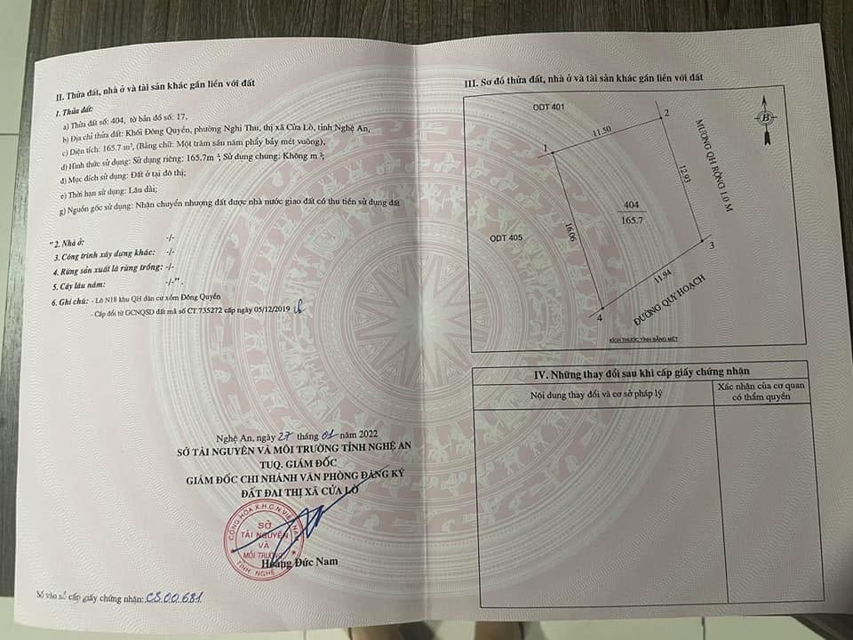 Đất Nghi Thu 165.7m² giá 1 tỷ - Lô góc siêu đẹp, cơ hội đầu tư không thể bỏ qua!