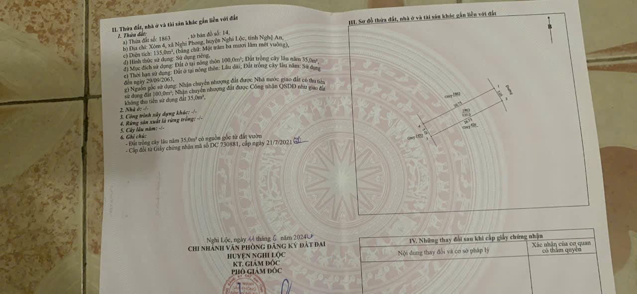 Đất nền Xóm 4 Nghi Phong 183m² giá chỉ 2.562 tỷ - Đường 26/3 rộng rãi!