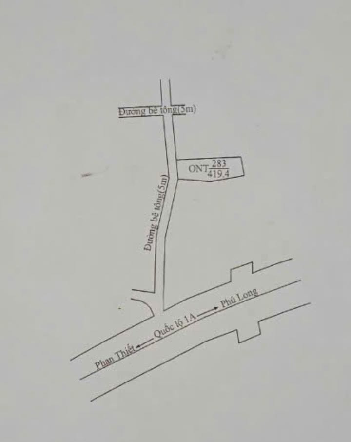 Đất thổ cư 419m² tại xã Hàm Thắng, giá 3 tỷ - Cơ hội đầu tư hấp dẫn!