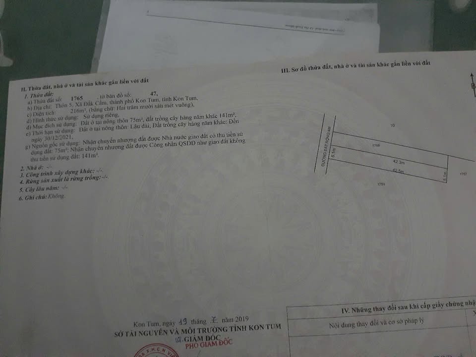 Đất nền Thôn 5, xã Đăk Cấm, 75m² - Vị trí đẹp, thuận tiện kinh doanh!