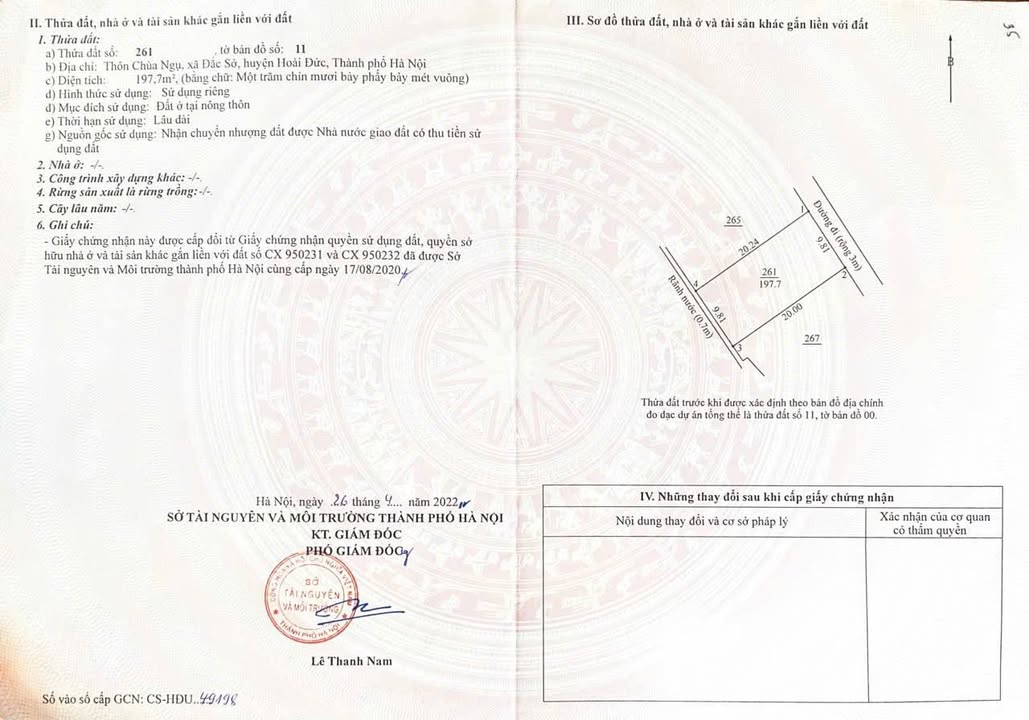 Đất phân lô Dương Hòa, Hoài Đức 197m² giá chỉ từ 3 triệu/m² - Cơ hội đầu tư tuyệt vời!