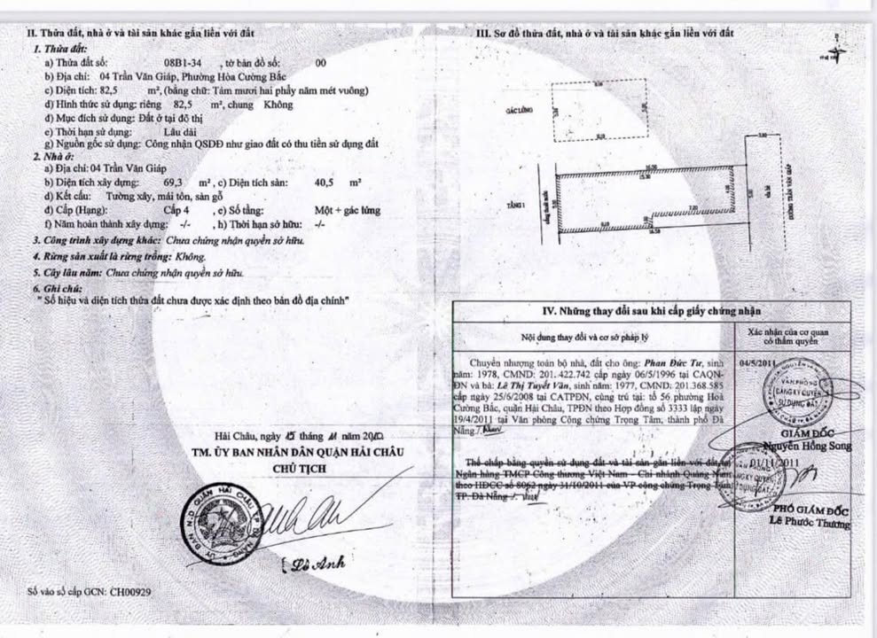 Bán đất tặng nhà 04 Trần Văn Giáp, Hòa Cường Bắc, 82.5m² giá 7.9 tỷ - Cơ hội đầu tư không thể bỏ qua!