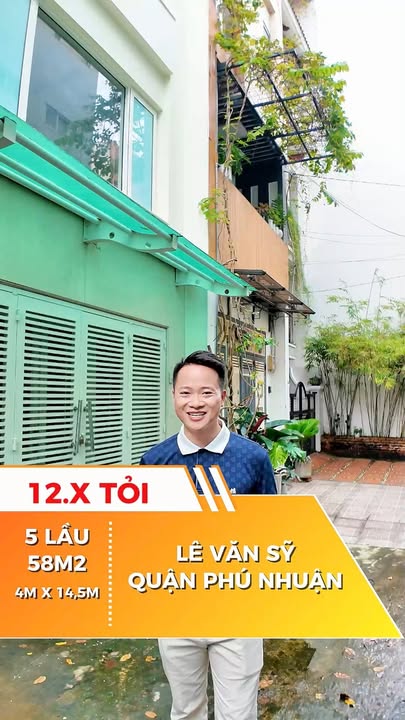 Nhà phố Lê Văn Sỹ, Phú Nhuận 58m² giá 12 tỷ - Khu dân trí cao, ô tô vào tận nơi!