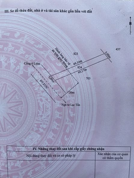 Đất mặt tiền TL833C – Nhựt Tảo, Tân Trụ, Long An 1.023m² giá 6.5 tỷ - Vị trí vàng cho đầu tư!
