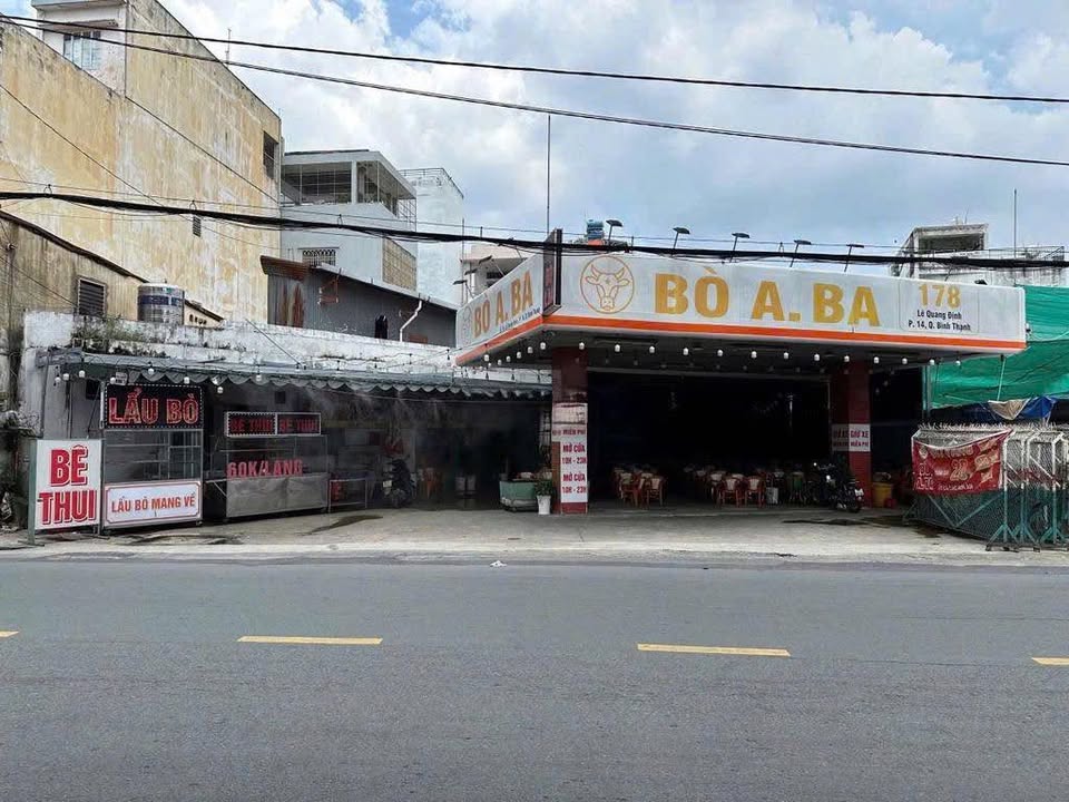 Nhà hàng mặt tiền Lê Quang Định 450m² giá thỏa thuận - Không gian mở lý tưởng!