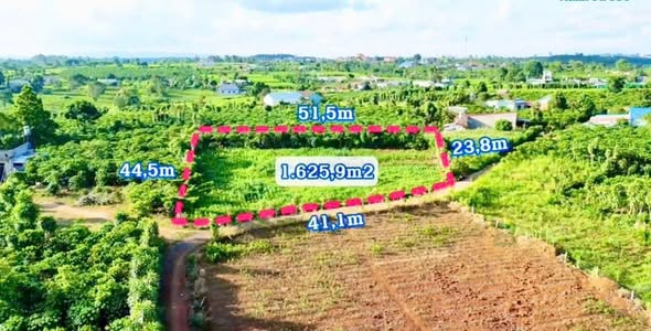 Đất nền Bảo Lộc 1625m² giá 1.65 tỷ - View thoáng, ôm mặt tiền đường