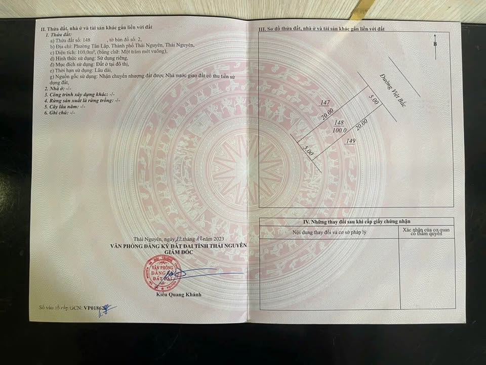 Đất nền đường Việt Bắc, Tân Lập, 100m² - Vị trí kinh doanh đắc địa gần BigC