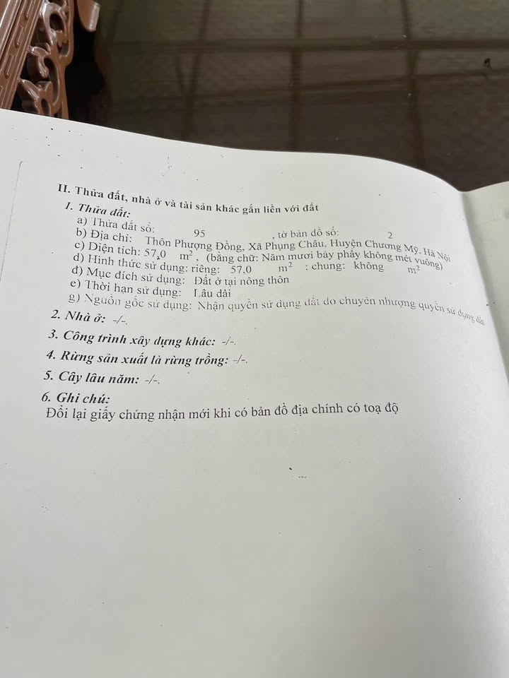 Đất chính chủ tại Phượng Nghĩa, Chương Mỹ 57m² giá 3 tỷ - Gần đường liên huyện!