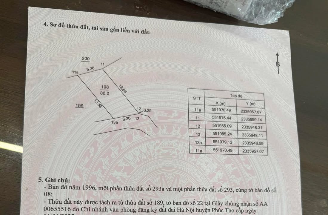 Đất nền Tích Giang Phúc Thọ 80m² giá thỏa thuận - Ô tô vào tận đất!