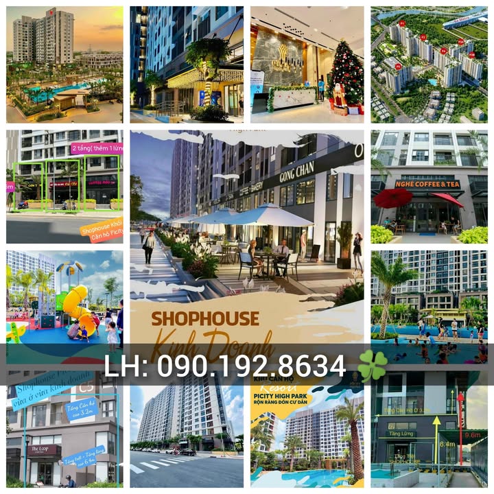 Shophouse cho thuê tại Picity High Park, 12m² - Giá từ 2-16 triệu/tháng - Kinh doanh thuận lợi!
