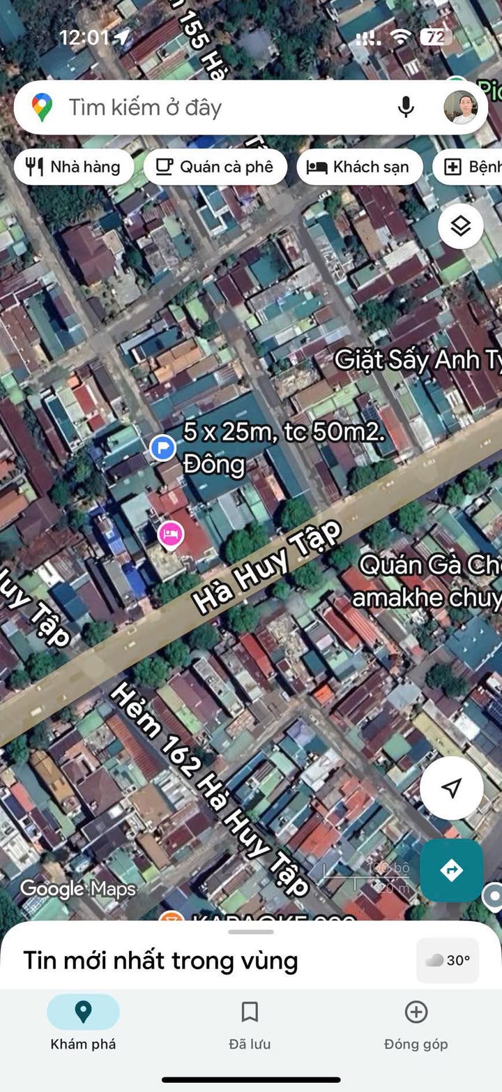 Nhà cấp 4 đường Hà Huy Tập, Buôn Ma Thuột 307.43m² giá 6.5 tỷ - Khu dân cư đông đúc!