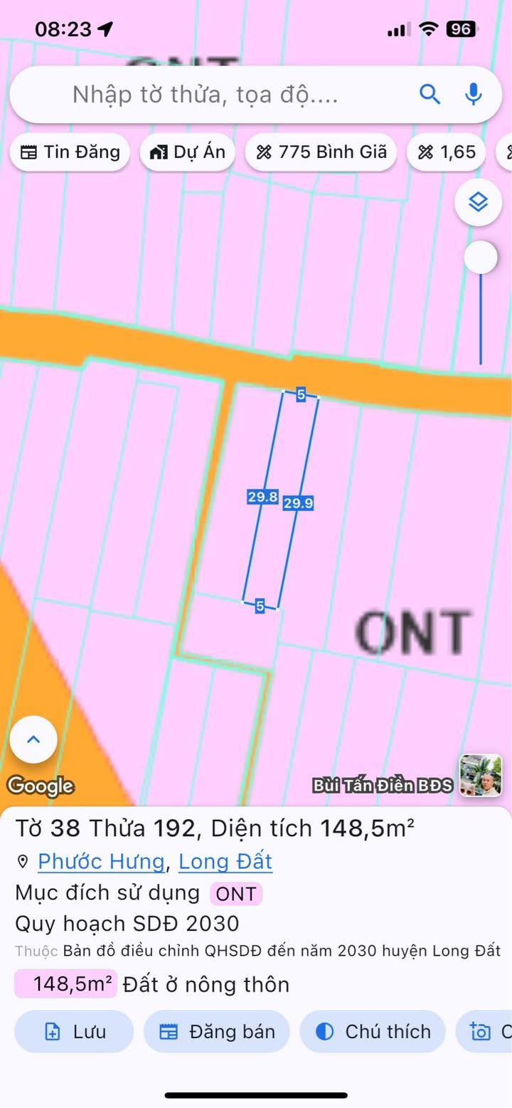 Đất nền chính chủ Long Hải 148m² giá chỉ 3 tỷ - Kinh doanh sinh lời ngay!