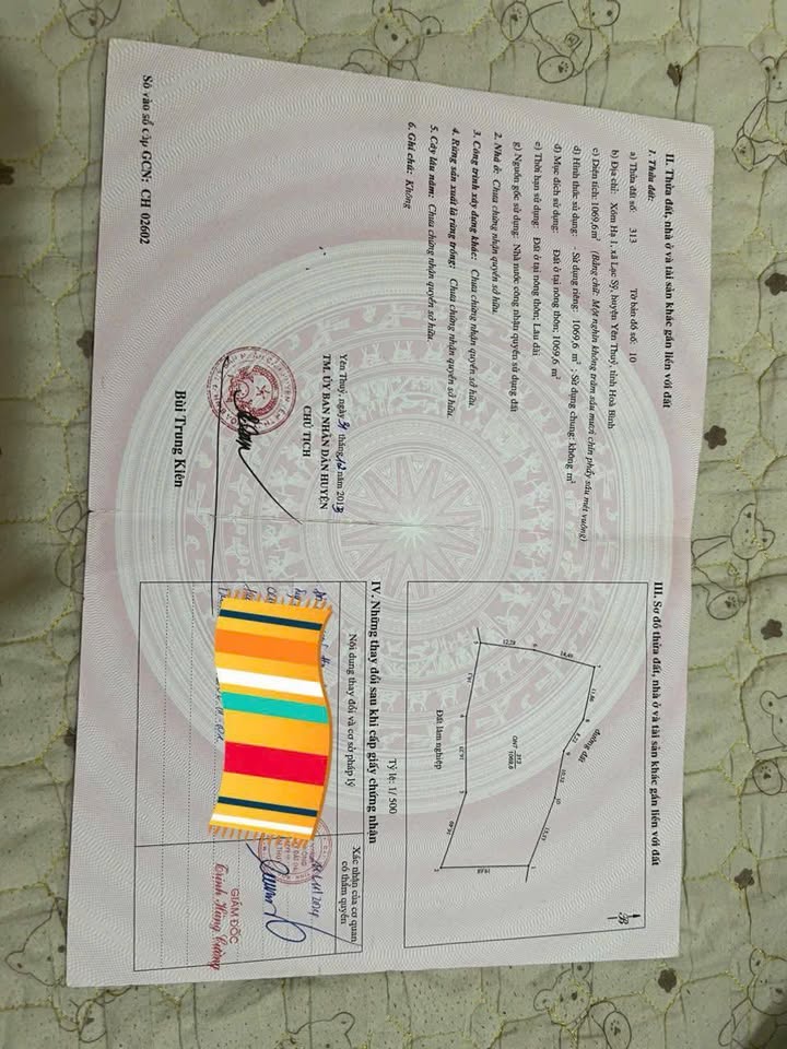 Đất thổ cư Lạc Sỹ, Yên Thủy 1000m² giá 678 triệu - Sổ hồng chính chủ