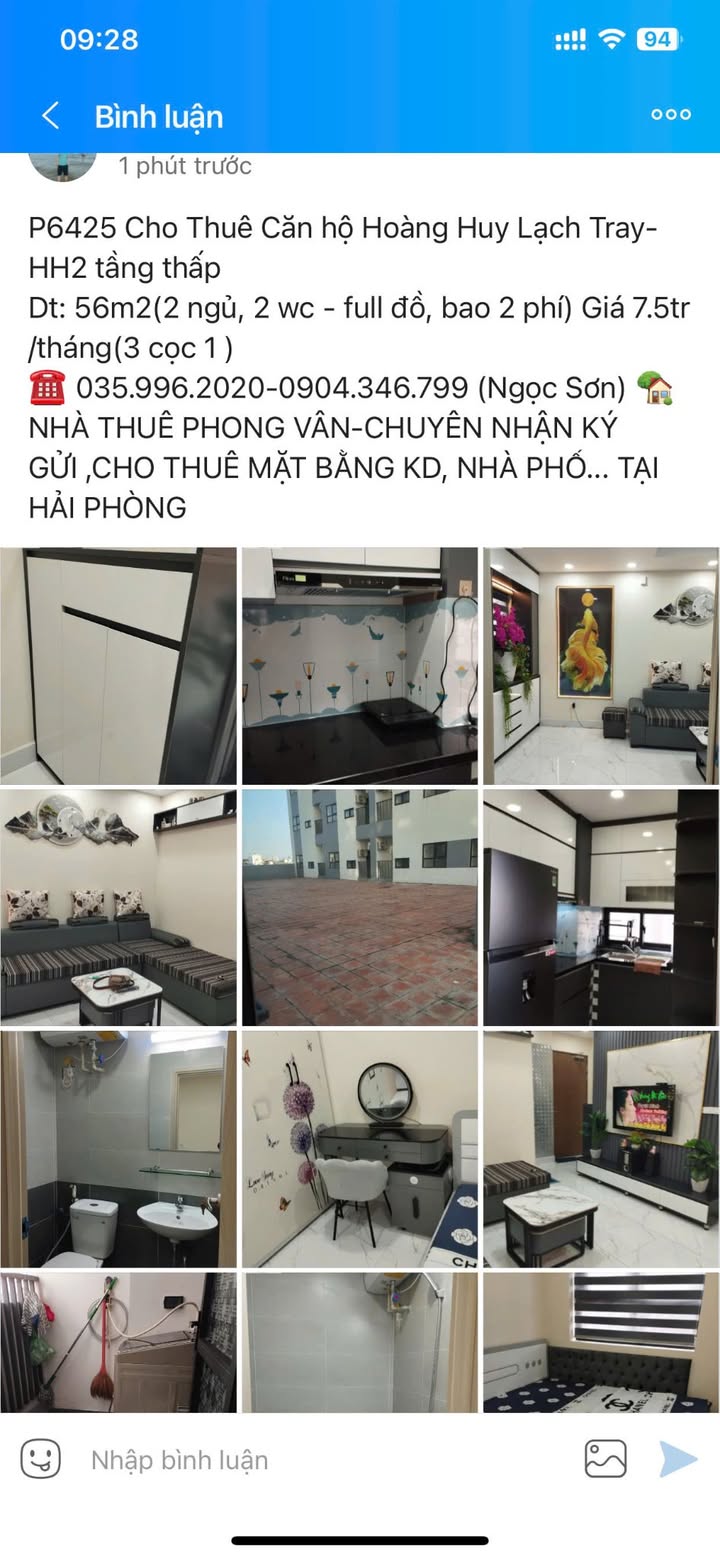 Căn hộ chung cư Hoàng Huy Lạch Tray, Hải Phòng - Giá chỉ từ 5 triệu, đầy đủ tiện nghi!