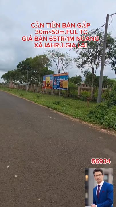 Đất thổ cư xã Ia Hrú 1500m² giá 9.75 tỷ - Cơ hội đầu tư tuyệt vời!