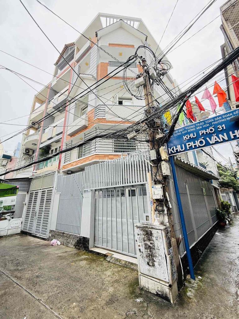 Nhà 2 mặt hẻm Trần Văn Đang, Q.3 – 58m² – 5 tầng – 5PN – Giá chỉ 7,7 tỷ!