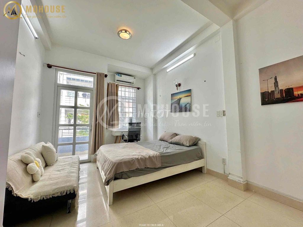 Phòng trọ ban công mới 100% tại Cầu Bason, gần Landmark 81 - Chỉ 7.5 triệu